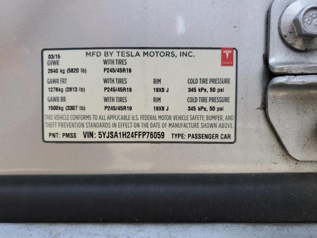 5YJSA1H24FFP76059 Tesla Model S 85d