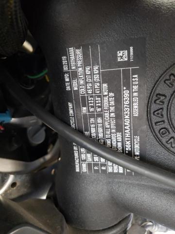 2019 INDIAN MOTORCYCLE CO. SPRINGFIEL - 56KTHAAA0K3376390