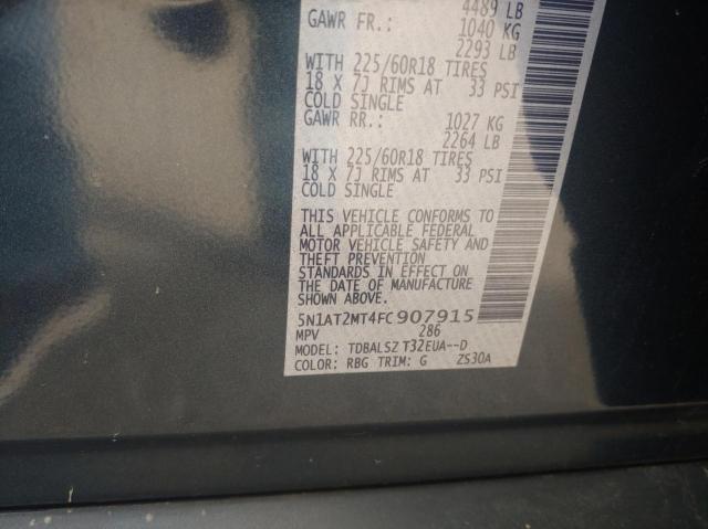 5N1AT2MT4FC907915 Nissan ROGUE S