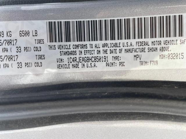 1C4RJEAG8HC850191 Jeep Grand Cherokee Laredo