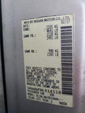 1N4AA6AP3HC414518 Nissan Maxima 3.5s
