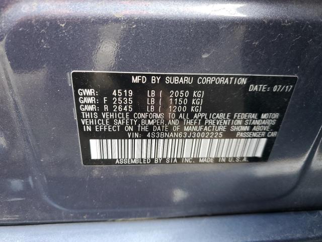 4S3BNAN63J3002225 Subaru Legacy 2.5i Limited