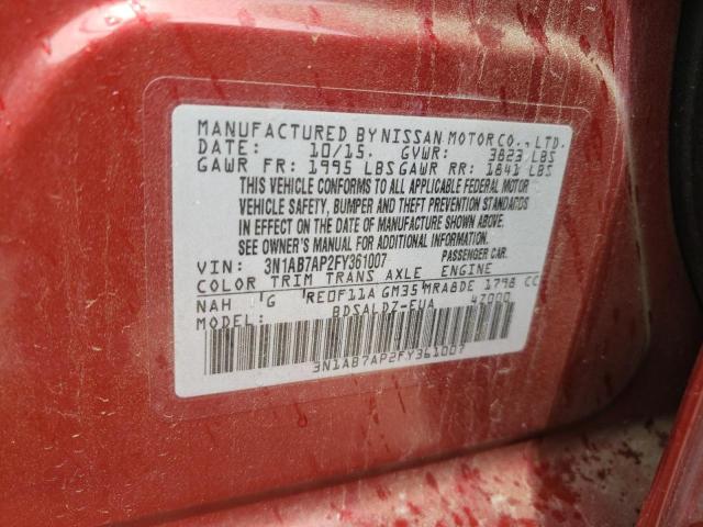3N1AB7AP2FY361007 Nissan SENTRA S