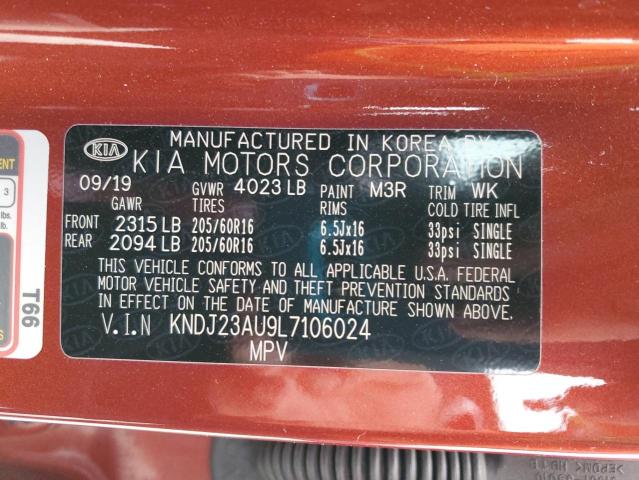KNDJ23AU9L7106024 KIA SOUL LX
