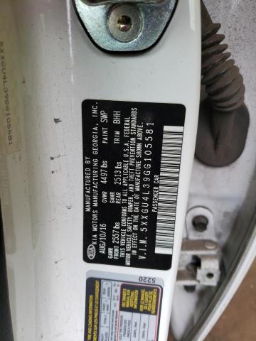 5XXGU4L39GG105581 KIA OPTIMA EX