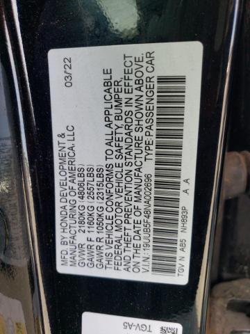 2022 ACURA TLX TECHNO - 19UUB5F48NA002696