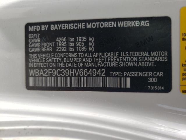 2017 BMW 230I - WBA2F9C39HV664942