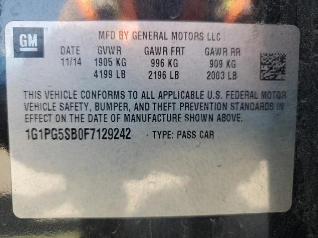 2015 CHEVROLET CRUZE LTZ - 1G1PG5SB0F7129242