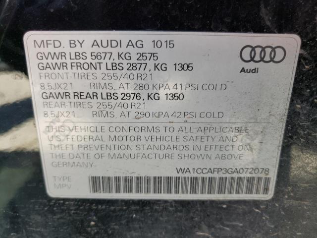 WA1CCAFP3GA072078 2016 AUDI SQ5, photo no. 12