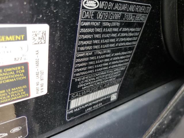 2020 LAND ROVER ROVERSPORT - SALWR2SE1LA877527