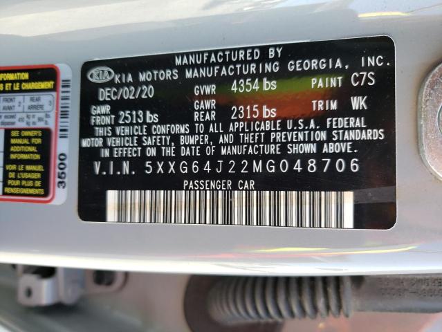 5XXG64J22MG048706 KIA K5 GT LINE
