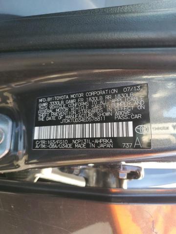 JTDKTUD34ED578811 Toyota Yaris