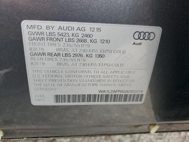 Audi Q5 Premium Plus 2016 WA1L2AFP8GA092314 Image 13