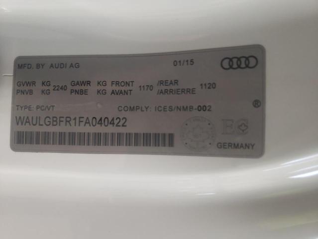 2015 AUDI S5 TECHNIK WAULGBFR1FA040422