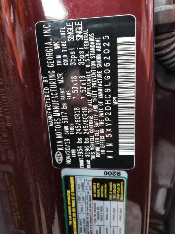 5XYP2DHC9LG062025 KIA Telluride Lx