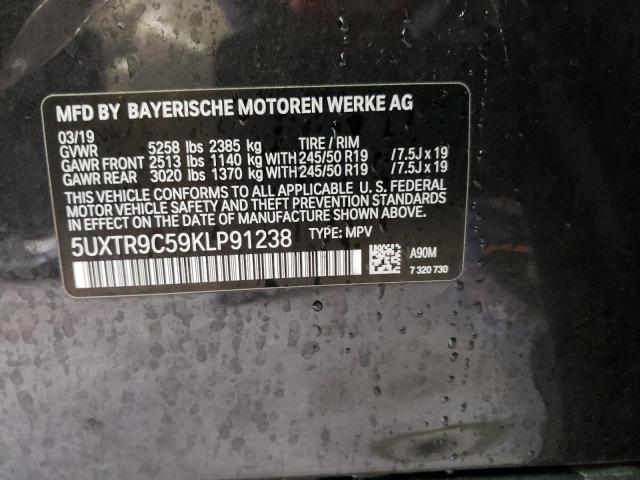 5UXTR9C59KLP91238 2019 BMW X3, photo no. 13