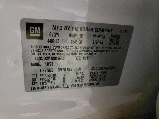 KL4CJGSM4KB826824 Buick Encore Essence