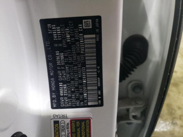 2021 HONDA CLARITY - JHMZC5F11MC000233