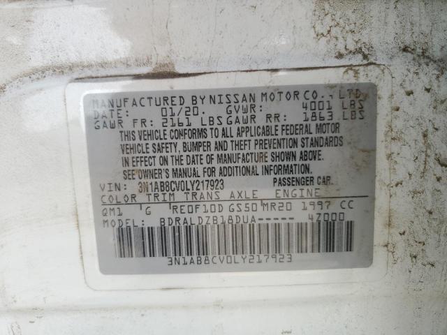 3N1AB8CV0LY217923 Nissan SENTRA SV