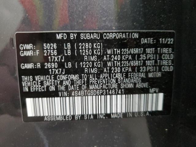4S4BTGSD6P3146741 Subaru Outback Wilderness