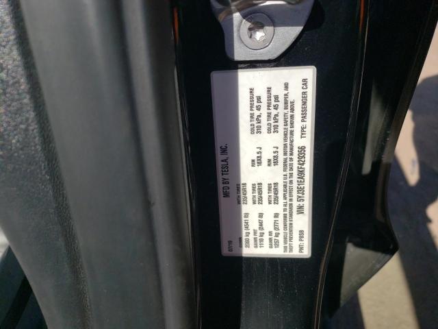5YJ3E1EA9KF429356 Tesla MODEL 3