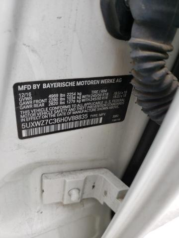 5UXWZC36H0V88835 BMW X5