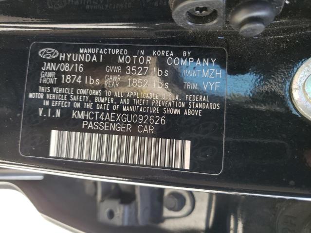 KMHCT4AEXGU092626 Hyundai ACCENT SE
