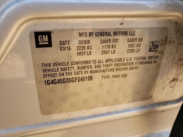 2016 BUICK LACROSSE S - 1G4G45G35GF249106