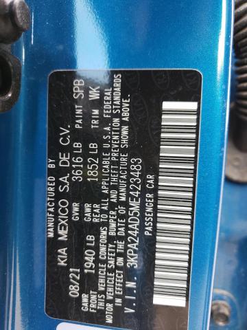3KPA24AD5ME423483 KIA RIO LX