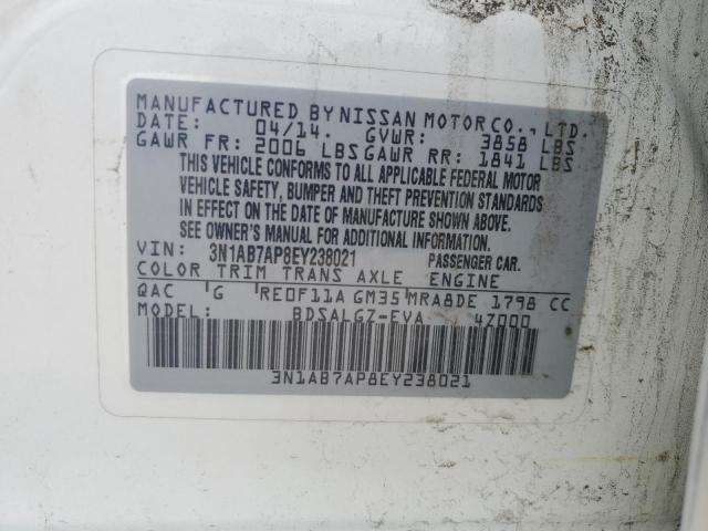 3N1AB7AP8EY238021 Nissan SENTRA S