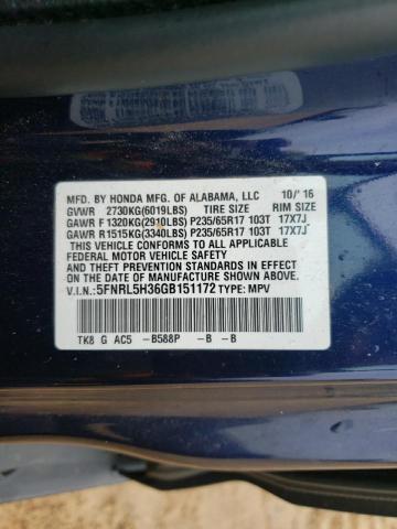 2016 HONDA ODYSSEY SE - 5FNRL5H36GB151172