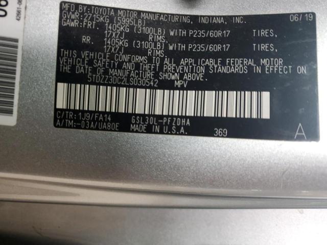 2020 TOYOTA SIENNA L - 5TDZZ3DC2LS030542