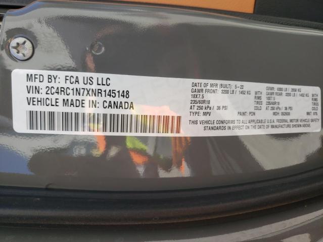 2C4RC1N7XNR145148 Chrysler Pacifica Hybrid Pinnacle
