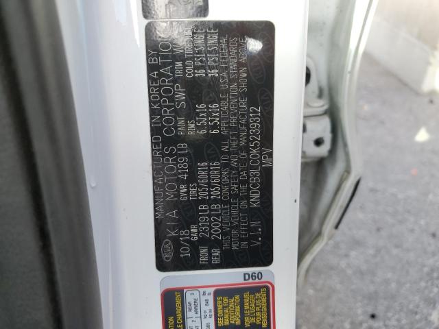 KNDCB3LC0K5239312 KIA NIRO FE