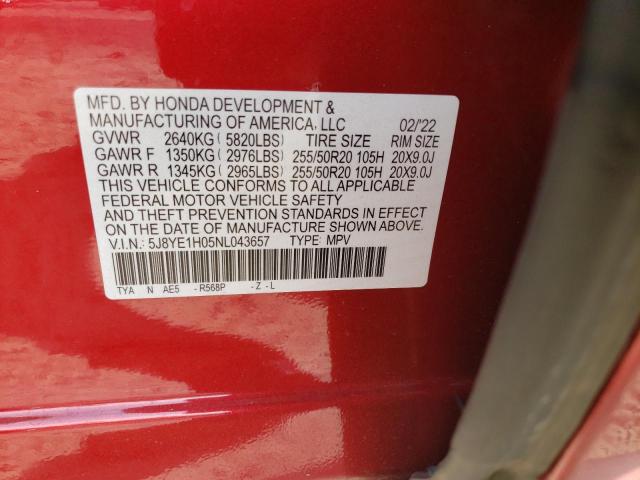 2022 ACURA MDX A-SPEC - 5J8YE1H05NL043657