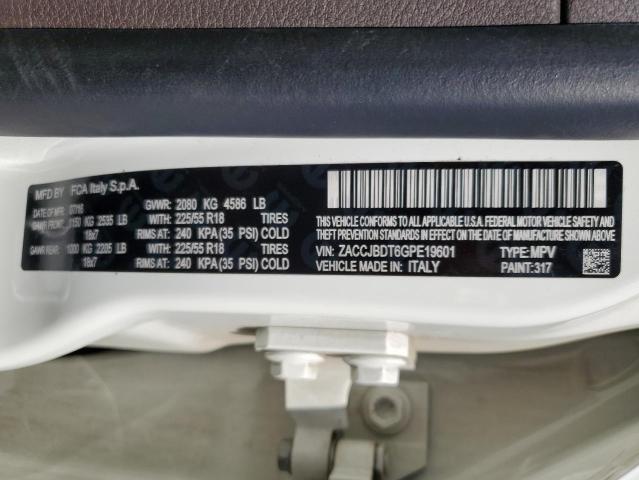 ZACCJBDT6GPE19601 Jeep Renegade Limited