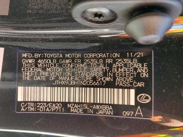 2022 LEXUS UX 250H BA JTHX9JBH1N2056617