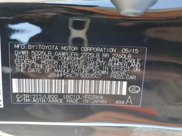 2015 LEXUS RC-F JTHHP5BC7F5003507
