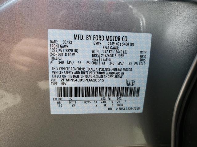 2FMPK4J95PBA26515 2023 FORD EDGE, photo no. 13