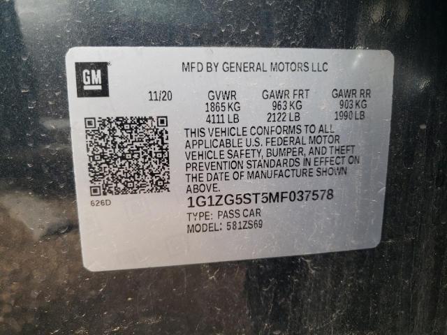 1G1ZG5ST5MF037578 Chevrolet Malibu RS 12