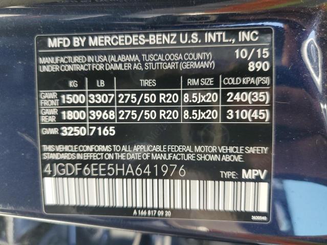 4JGDF6EE5HA641976 Mercedes-Benz Gls 450 4matic