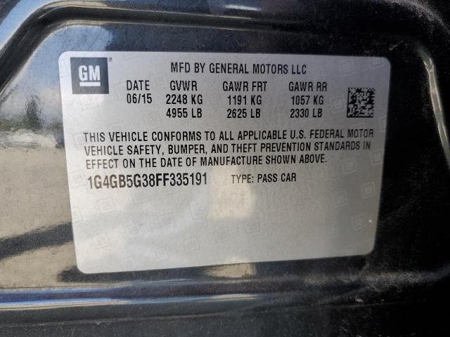 1G4GB5G38FF335191 Buick Lacrosse
