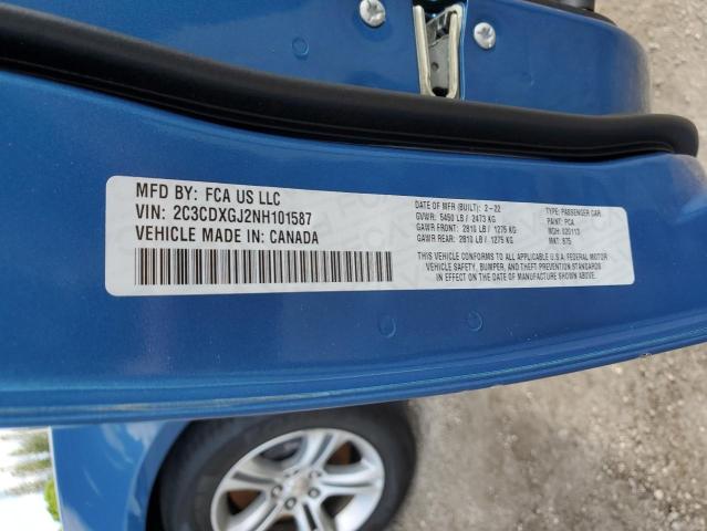 2022 DODGE CHARGER SP 2C3CDXGJ2NH101587