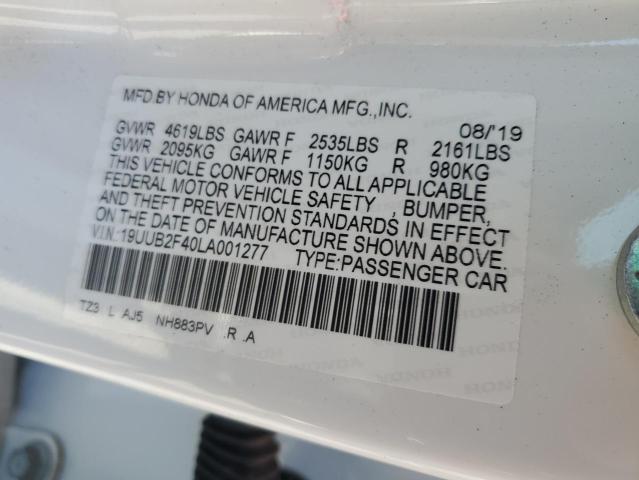 19UUB2F40LA001277 Acura Tlx Technology