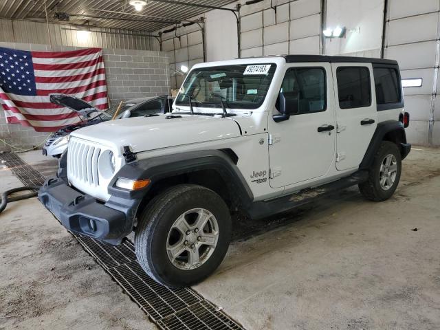 Salvage cars for sale from Copart Columbia, MO: 2020 Jeep Wrangler Unlimited Sport