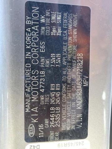 KNDPR3A63H7218218 KIA Sportage Sx