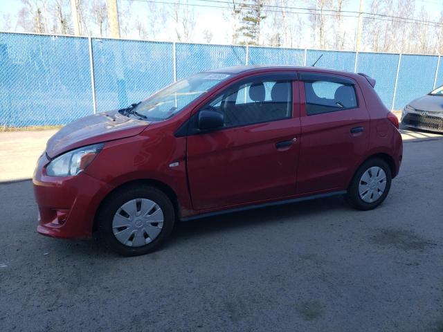 Salvage cars for sale from Copart Atlantic Canada Auction, NB: 2015 Mitsubishi Mirage DE