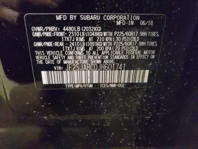 JF2SJABC0JH601741 Subaru Forester 2.5i