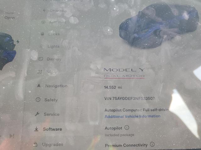 7SAYGDEF3NF533507 Tesla Model Y