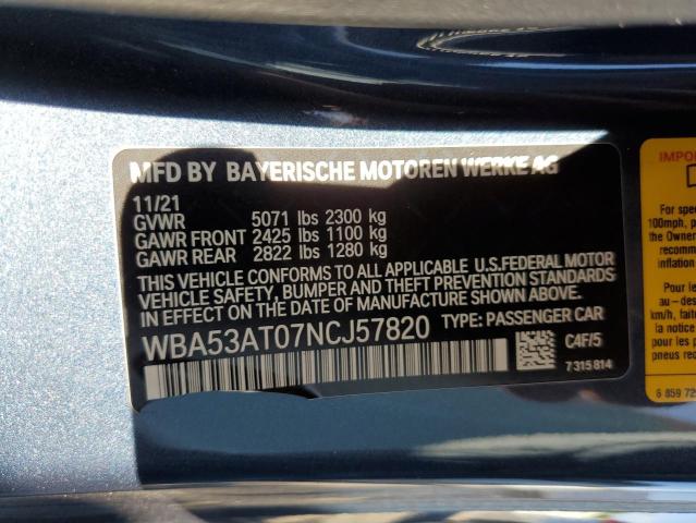2022 BMW M440I - WBA53AT07NCJ57820